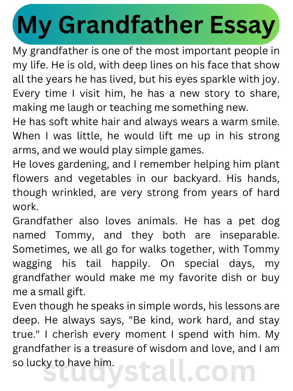 school grandfather essay